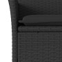 Garden armchairs with cushions 2 pcs black synthetic rattan by vidaXL, Garden chairs - Ref: Foro24-368109, Price: 129,83 €, D...