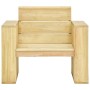 Silla de jardín de madera de pino impregnada 89x76x76 cm de vidaXL, Sillas de jardín - Ref: Foro24-49036, Precio: 103,66 €, D...