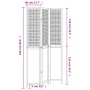 Three-panel solid Paulownia wood room divider screen in white. by vidaXL, Room dividers - Ref: Foro24-358720, Price: 98,28 €,...