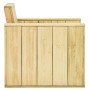 Silla de jardín de madera de pino impregnada 89x76x76 cm de vidaXL, Sillas de jardín - Ref: Foro24-49036, Precio: 103,66 €, D...