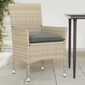 Garden armchairs with cushions 2 pcs synthetic rattan gray by vidaXL, Garden chairs - Ref: Foro24-368114, Price: 121,97 €, Di...