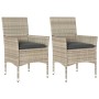 Garden armchairs with cushions 2 pcs synthetic rattan gray by vidaXL, Garden chairs - Ref: Foro24-368114, Price: 121,86 €, Di...