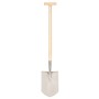 Garden Spiked Shovel with T-Grip Stainless Steel and Ash by vidaXL, Shovels and picks - Ref: Foro24-146147, Price: 41,79 €, D...