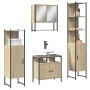 4-piece bathroom furniture set in Sonoma oak plywood by vidaXL, Bathroom furniture - Ref: Foro24-3214706, Price: 288,89 €, Di...