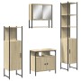 4-piece bathroom furniture set in Sonoma oak plywood by vidaXL, Bathroom furniture - Ref: Foro24-3214706, Price: 288,89 €, Di...