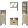 4-piece bathroom furniture set in Sonoma oak plywood by vidaXL, Bathroom furniture - Ref: Foro24-3214706, Price: 288,89 €, Di...