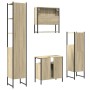 4-piece bathroom furniture set in Sonoma oak plywood by vidaXL, Bathroom furniture - Ref: Foro24-3214706, Price: 288,89 €, Di...