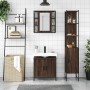 3-piece bathroom furniture set made of brown oak plywood by vidaXL, Bathroom furniture - Ref: Foro24-3214744, Price: 206,78 €...