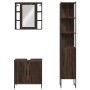 3-piece bathroom furniture set made of brown oak plywood by vidaXL, Bathroom furniture - Ref: Foro24-3214744, Price: 206,78 €...