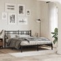 Estructura de cama con cabecero metal negro 160x200 cm de vidaXL, Camas y somieres - Ref: Foro24-376327, Precio: 110,78 €, De...