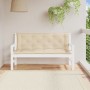 Cojines de banco de jardín 2 uds tela Oxford beige 150x50x7 cm de vidaXL, Cojines para sillas y sofás - Ref: Foro24-361700, P...