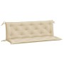 Cojines de banco de jardín 2 uds tela Oxford beige 150x50x7 cm de vidaXL, Cojines para sillas y sofás - Ref: Foro24-361700, P...