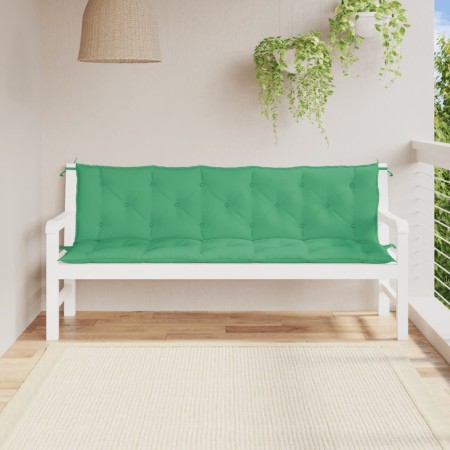 Gartenbankkissen 2 Stück grüner Oxford Stoff 180x50x7 cm von vidaXL, Kissen für Stühle und Sofas - Ref: Foro24-361721, Preis:...