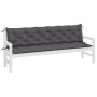 Garden bench cushions 2 units anthracite 200x50x7 cm by vidaXL, Cushions for chairs and sofas - Ref: Foro24-361735, Price: 69...