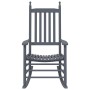 Rocking chairs with curved seat 2 units solid poplar wood gray by vidaXL, Garden chairs - Ref: Foro24-3281589, Price: 192,22 ...