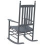 Rocking chairs with curved seat 2 units solid poplar wood gray by vidaXL, Garden chairs - Ref: Foro24-3281589, Price: 192,22 ...