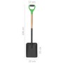 Steel and hardwood D-grip garden shovel by vidaXL, Shovels and picks - Ref: Foro24-146142, Price: 26,31 €, Discount: %