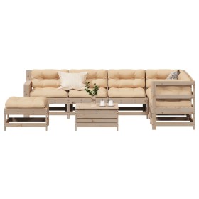 Garden furniture 8 pieces and solid pine wood cushions by vidaXL, Garden sets - Ref: Foro24-3250568, Price: 789,84 €, Discoun...