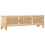 Solid mango wood and natural cane TV cabinet 140x30x40 cm by vidaXL, TV Furniture - Ref: Foro24-287740, Price: 295,74 €, Disc...