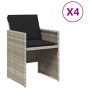 Garden armchairs with 4 light gray synthetic rattan cushions by vidaXL, Garden chairs - Ref: Foro24-364937, Price: 224,48 €, ...