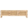 Solid mango wood and natural cane TV cabinet 140x30x40 cm by vidaXL, TV Furniture - Ref: Foro24-287740, Price: 295,74 €, Disc...