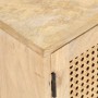 Solid mango wood and natural cane TV cabinet 140x30x40 cm by vidaXL, TV Furniture - Ref: Foro24-287740, Price: 295,74 €, Disc...