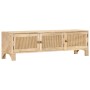 Solid mango wood and natural cane TV cabinet 140x30x40 cm by vidaXL, TV Furniture - Ref: Foro24-287740, Price: 295,74 €, Disc...