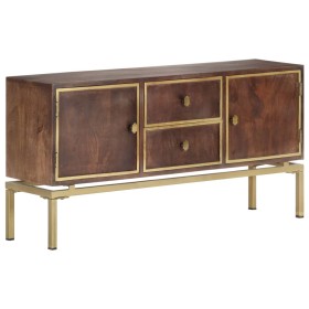 Sideboard aus massivem Mangoholz 120x29x60 cm von vidaXL, Sideboards - Ref: Foro24-287759, Preis: 195,97 €, Rabatt: %