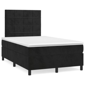 Cama box spring con colchón terciopelo negro 120x190 cm de vidaXL, Camas y somieres - Ref: Foro24-3269997, Precio: 405,91 €, ...