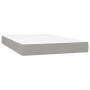 Boxspringbett mit Matratze und LED-hellgrauem Stoff 120x190 cm von vidaXL, Betten und Lattenroste - Ref: Foro24-3270039, Prei...