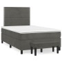 Box spring bed with dark gray velvet mattress 120x190 cm by vidaXL, Beds and slatted bases - Ref: Foro24-3270464, Price: 428,...