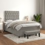 Cama box spring con colchón terciopelo gris claro 120x190 cm de vidaXL, Camas y somieres - Ref: Foro24-3270487, Precio: 458,8...