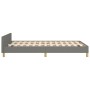 Bed frame with headboard dark gray fabric 120x190 cm by vidaXL, Beds and slatted bases - Ref: Foro24-3270500, Price: 169,97 €...