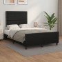 Bed frame with headboard black synthetic leather 120x190 cm by vidaXL, Beds and slatted bases - Ref: Foro24-3270554, Price: 1...