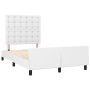 Bed frame with headboard white synthetic leather 120x190 cm by vidaXL, Beds and slatted bases - Ref: Foro24-3270561, Price: 1...