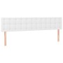 Bed frame with headboard white synthetic leather 120x190 cm by vidaXL, Beds and slatted bases - Ref: Foro24-3270561, Price: 1...