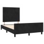 Bed frame with black velvet headboard 120x190 cm by vidaXL, Beds and slatted bases - Ref: Foro24-3270568, Price: 166,46 €, Di...