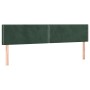 Estructura cama con cabecero terciopelo verde oscuro 120x190 cm de vidaXL, Camas y somieres - Ref: Foro24-3270575, Precio: 16...