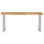 Solid acacia wood bench with natural edge, 105 cm. by vidaXL, Banks - Ref: Foro24-372755, Price: 114,05 €, Discount: %