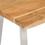 Solid acacia wood bench with natural edge, 105 cm. by vidaXL, Banks - Ref: Foro24-372755, Price: 114,05 €, Discount: %