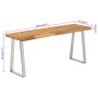 Solid acacia wood bench with natural edge, 105 cm. by vidaXL, Banks - Ref: Foro24-372755, Price: 114,05 €, Discount: %