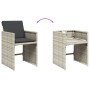 Set comedor jardín y cojines 13 pzas ratán sintético gris claro de vidaXL, Conjuntos de jardín - Ref: Foro24-3211223, Precio:...