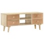 Solid mango wood TV cabinet 110x30x45 cm by vidaXL, TV Furniture - Ref: Foro24-287874, Price: 173,85 €, Discount: %