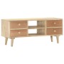 Solid mango wood TV cabinet 110x30x45 cm by vidaXL, TV Furniture - Ref: Foro24-287874, Price: 173,85 €, Discount: %