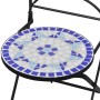 Bistrotisch und Stühle, 3-teilig, blaues und weißes Keramikmosaik von vidaXL, Gartensets - Ref: Foro24-279413, Preis: 242,51 ...