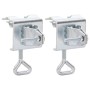 Abrazaderas de sombrilla de balcón 2 uds acero galvanizado 32mm de vidaXL, Accesorios para sombrillas - Ref: Foro24-4003384, ...