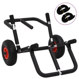 Carrito plegable de kayak aluminio 90 kg de vidaXL, Tráilers para barcos - Ref: Foro24-94872, Precio: 67,99 €, Descuento: %