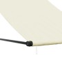 Toldo retráctil de tela y acero crema 100x150 cm de vidaXL, Toldos - Ref: Foro24-368757, Precio: 29,63 €, Descuento: %