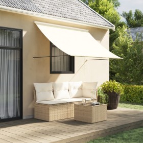 Toldo retráctil de tela y acero crema 250x150 cm de vidaXL, Toldos - Ref: Foro24-368760, Precio: 52,59 €, Descuento: %