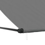 Retractable awning made of anthracite gray fabric and steel, measuring 350x150 cm. by vidaXL, Awnings - Ref: Foro24-368755, P...